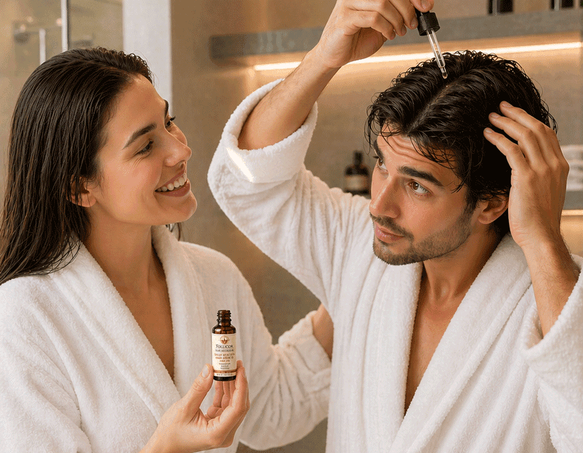 Couple using Follicor